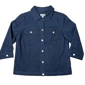 Denim & Co. Stretch Knit Denim Style Jacket